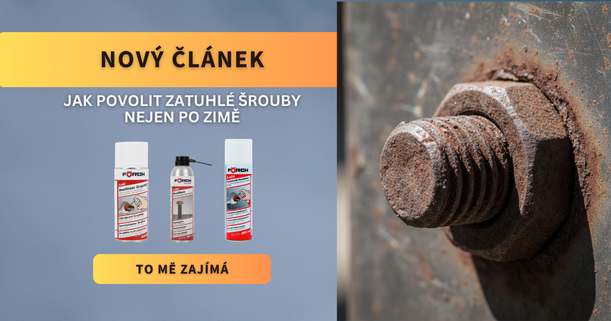Jak povolit zatuhlý a zarezlý šroub - článek na ChemiNem