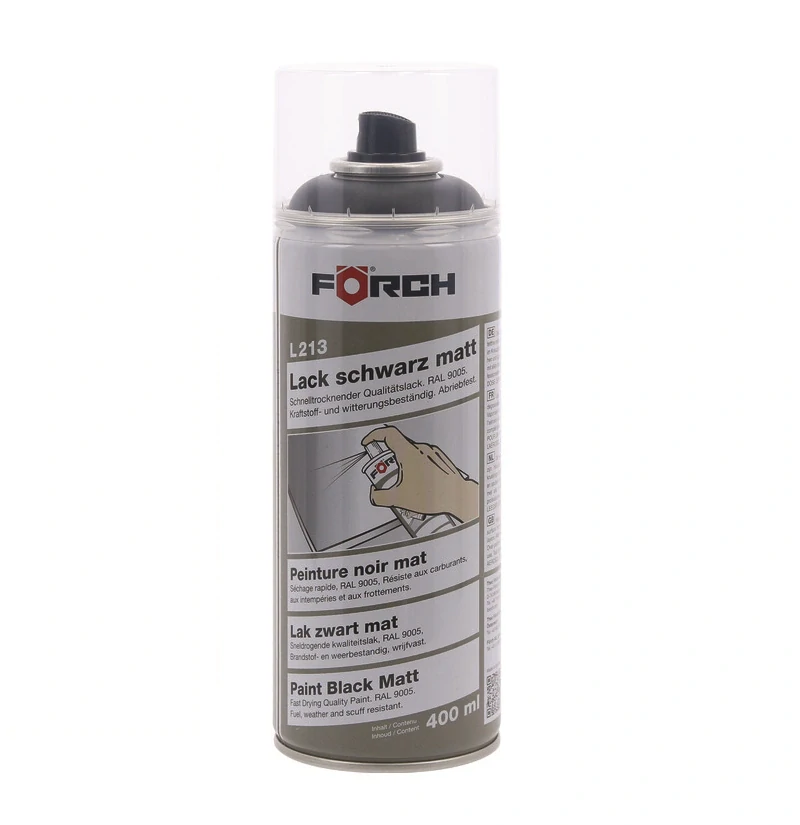 Förch Černý matný rychleschnoucí lak L213 400 ml