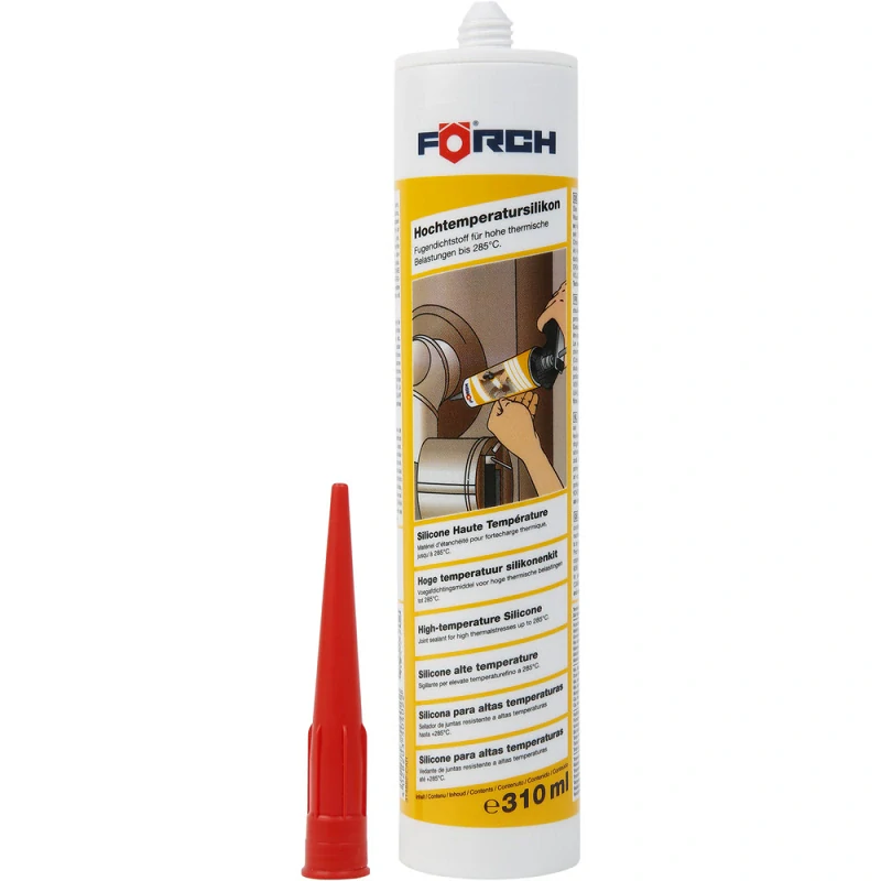 Förch Vysokoteplotní silikon - červený 310 ml